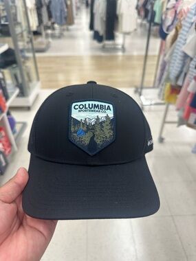 Marshalls Black Baseball Cap with Columbia Patch